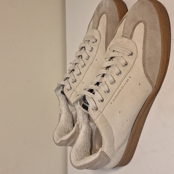 All Saints Leo Suede Low Top Sneakers Men's Size 9 - Picture 7 of 13